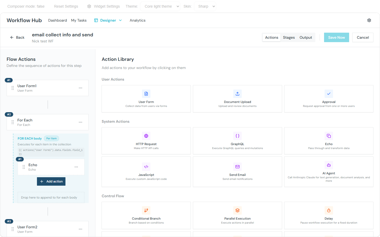 Action Library